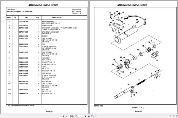Grove Crane TM880 69440 Parts Manual (2)