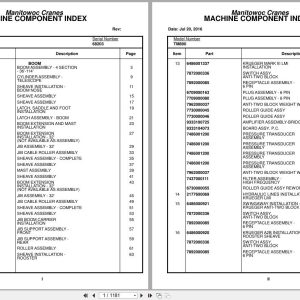 Grove Crane TM890 68203 Parts Manual (1)