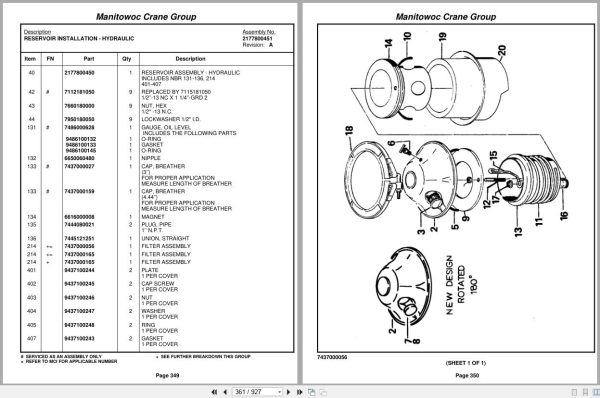 Grove Crane TM890 70385 Parts Manual (2)