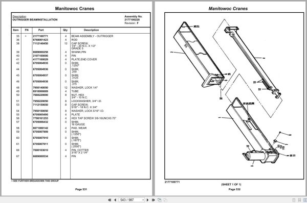 Grove Crane TM890 83110 Parts Manual (2)