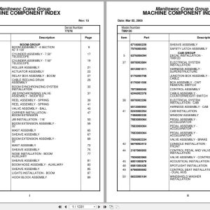 Grove Crane TM9120 77278 Parts Manual (1)