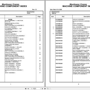 Grove Crane TM9120 79318 Parts Manual (1)