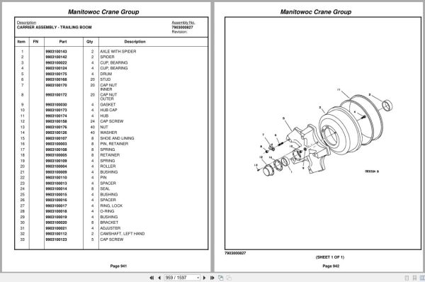 Grove Crane TM9120 82905 Parts Manual (2)