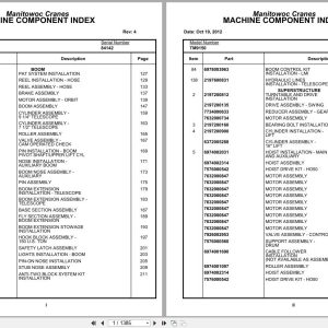Grove Crane TM9120 84142 Parts Manual (1)