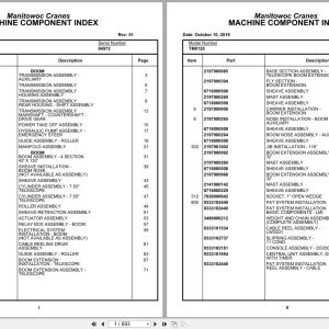 Grove Crane TM9120 84972 Parts Manual (1)