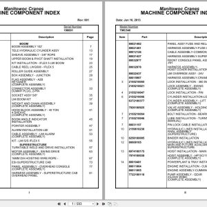 Grove Crane TMC540 190001 Parts Manual (1)