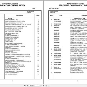 Grove Crane TMC540 190003 Parts Manual (1)