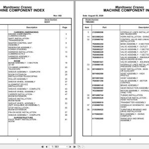 Grove Crane TMS250C 82331 Parts Manual (1)