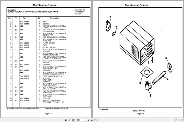 Grove Crane TMS250C 82331 Parts Manual (2)