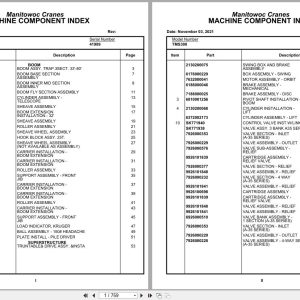 Grove Crane TMS300 41989 Parts Manual (1)