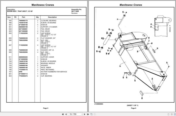 Grove Crane TMS300 41989 Parts Manual (2)