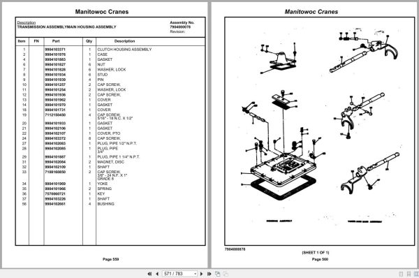 Grove Crane TMS300 43060 Parts Manual (2)