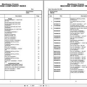 Grove Crane TMS300 43583 Parts Manual (1)
