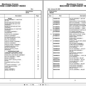 Grove Crane TMS300 46748 Parts Manual (1)