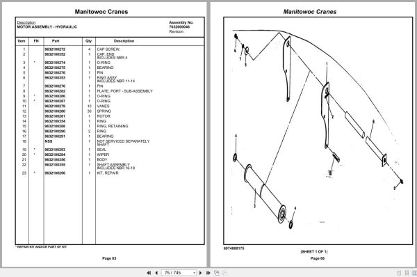 Grove Crane TMS300 46748 Parts Manual (2)