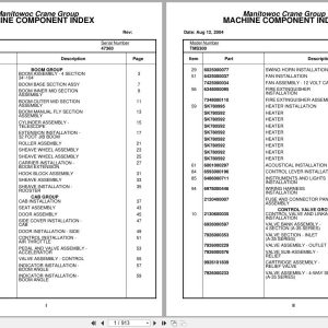 Grove Crane TMS300 47360 Parts Manual (1)