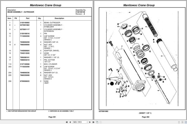 Grove Crane TMS300 47360 Parts Manual (2)