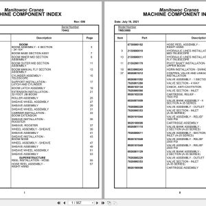 Grove Crane TMS300B 70442 Parts Manual (1)