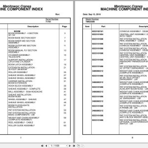 Grove Crane TMS300B 71761 Parts Manual (1)
