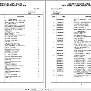 Grove Crane TMS300LP 31671 Parts Manual (1)