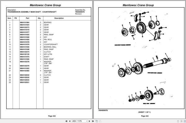 Grove Crane TMS300LP 31671 Parts Manual (2)