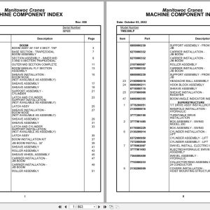 Grove Crane TMS300LP 32123 Parts Manual (1)