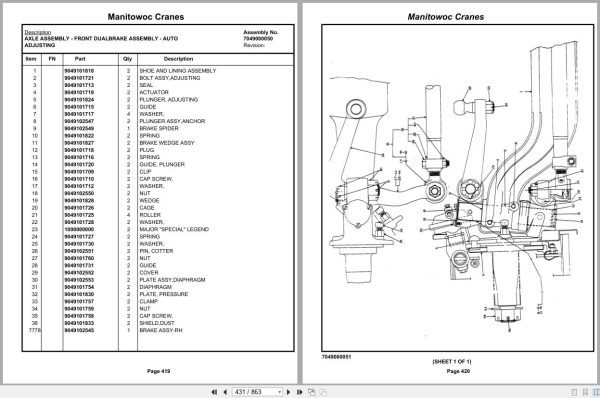 Grove Crane TMS300LP 32123 Parts Manual (2)