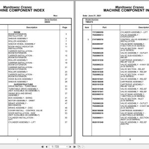 Grove Crane TMS475 38939 Parts Manual (1)