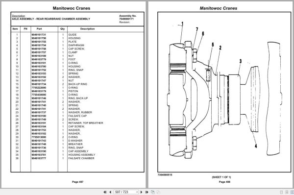 Grove Crane TMS475 38939 Parts Manual (2)
