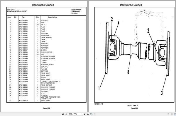 Grove Crane TMS475 47553 Parts Manual (2)