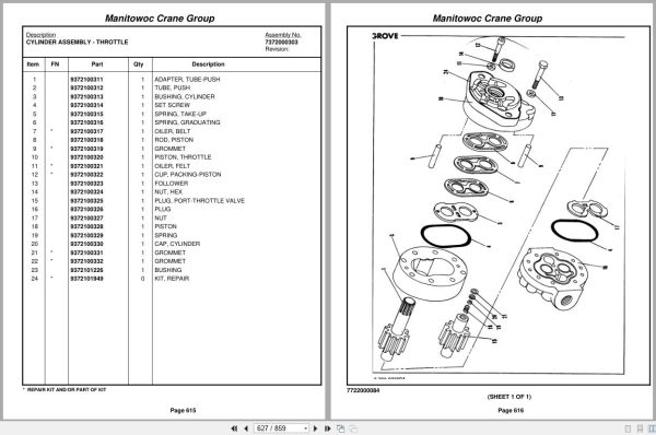 Grove Crane TMS475 47700 Parts Manual (2)