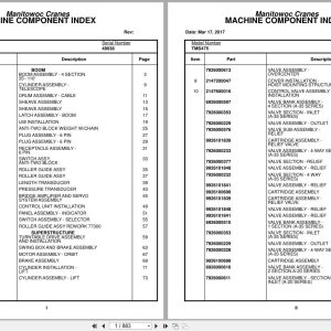 Grove Crane TMS475 49038 Parts Manual (1)