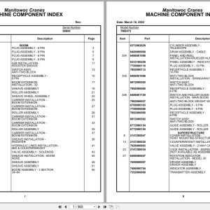 Grove Crane TMS475 69804 Parts Manual (1)