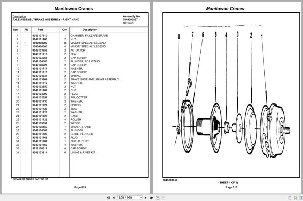 Grove Crane TMS475 69804 Parts Manual (2)