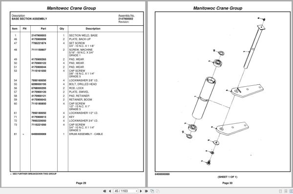 Grove Crane TMS475LP 31884 Parts Manual (2)