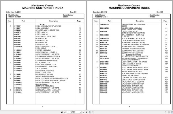 Grove Crane TMS500 2 236556 Parts Manual (1)