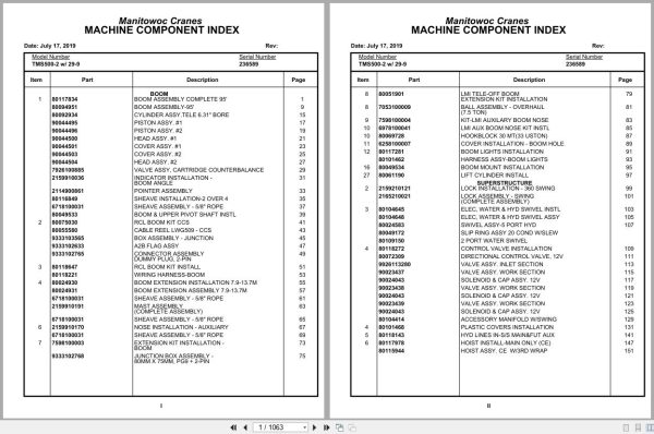 Grove Crane TMS500 2 236589 Parts Manual (1)