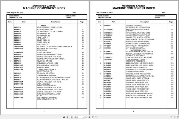Grove Crane TMS500 2 236594 Parts Manual (1)