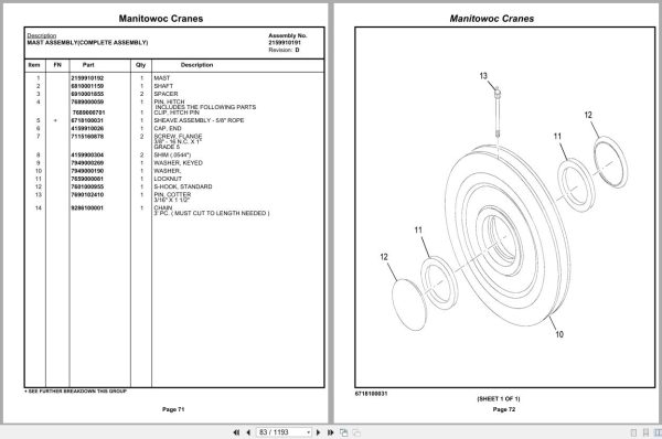 Grove Crane TMS500 2 236601 Parts Manual (2)