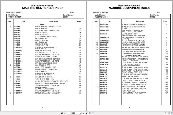 Grove Crane TMS500 2 236895 Parts Manual (1)