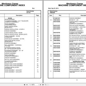 Grove Crane TMS500E 221743 Parts Manual (1)