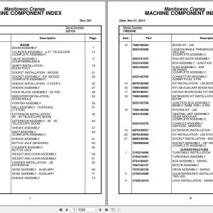 Grove Crane TMS500E 222155 Parts Manual (1)