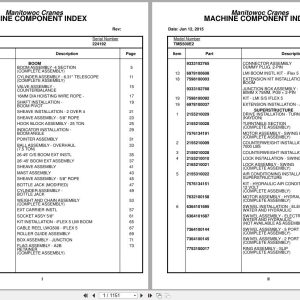 Grove Crane TMS500E2 224192 Parts Manual (1)