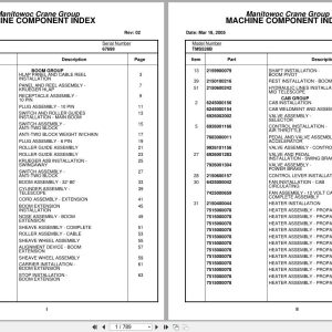 Grove Crane TMS528B 67699 Parts Manual (1)