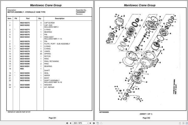 Grove Crane TMS528B 70045 Parts Manual (2)