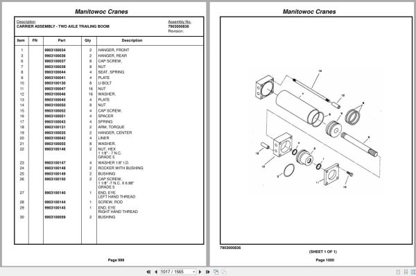 Grove Crane TMS540 220351 Parts Manual (2)