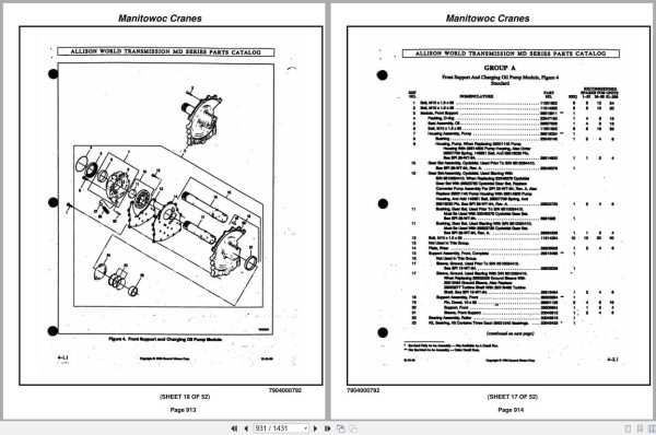 Grove Crane TMS540 220949 Parts Manual (2)