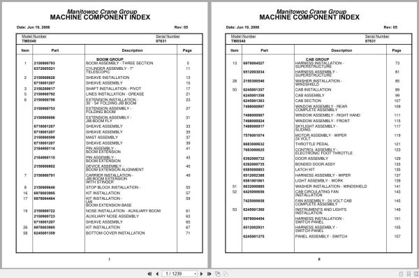 Grove Crane TMS540 87631 Parts Manual 2006 (1)