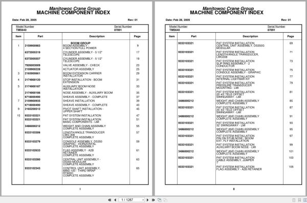 Grove Crane TMS640 87891 Parts Manual 2005 (1)