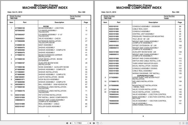 Grove Crane TMS700B 70499 Parts Manual 2015 (1)